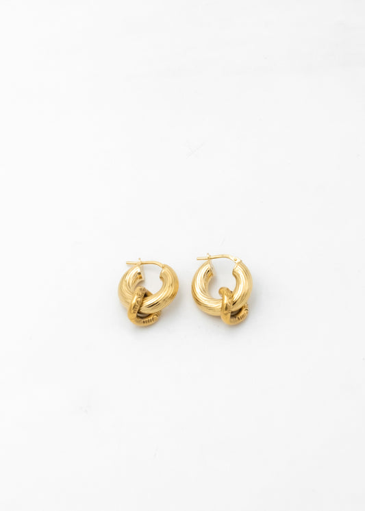 Boucle d'oreilles - "Les créoles lien" gold - Permanent