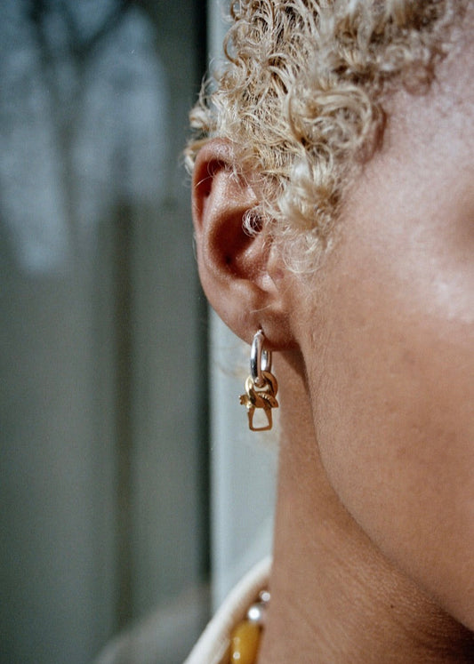 Boucles d'oreille - "Le pendentif libre" - Permanent