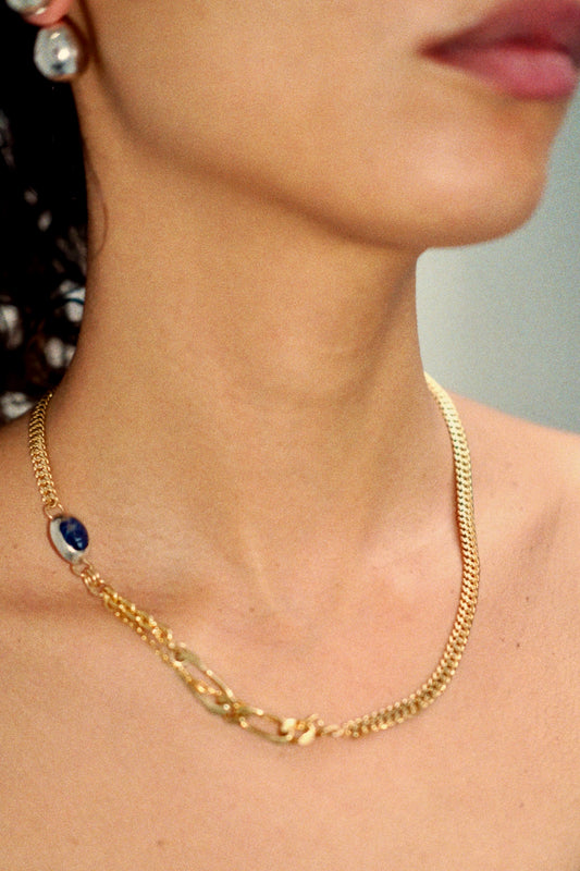 Collier - Pièce unique - en plaqué or ancien