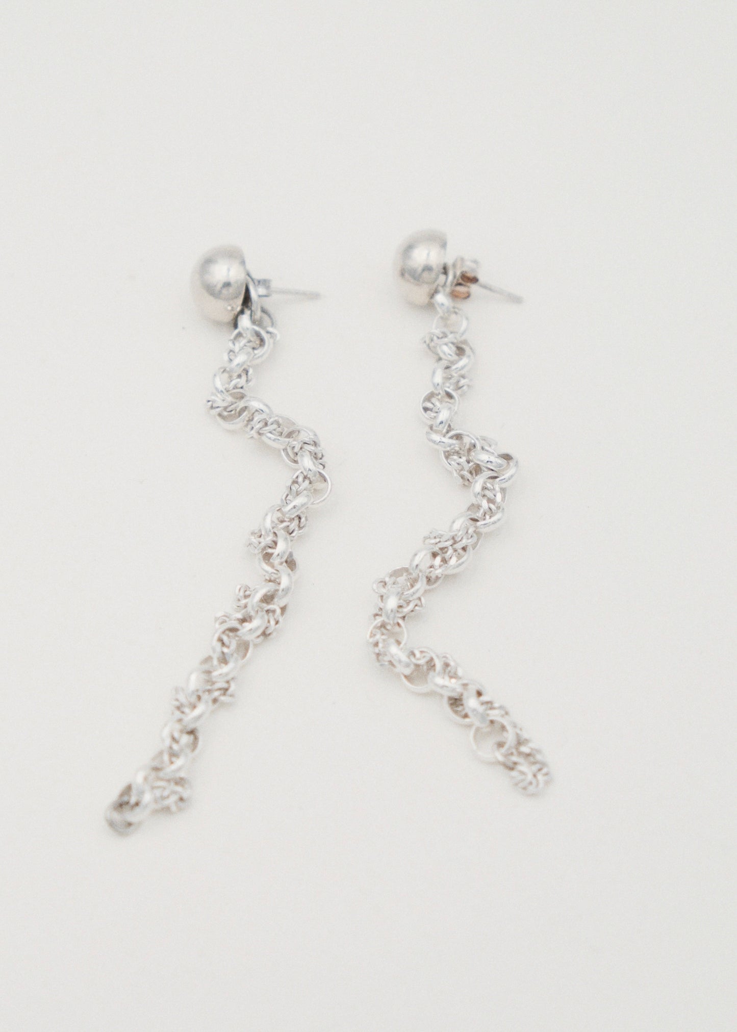 Boucle d'oreilles - "Tissé" - Argent 925