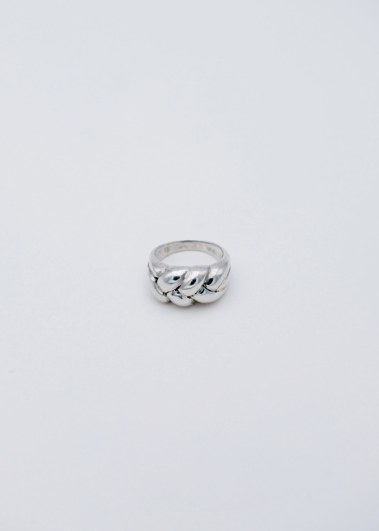 Bague - La tresse en argent