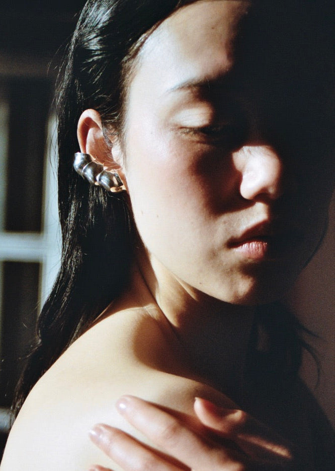 Earcuff - "La goutte" argent - Permanent