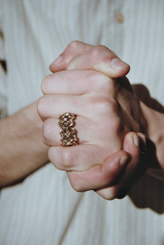 Ring - "Moonstone" - 925 silver