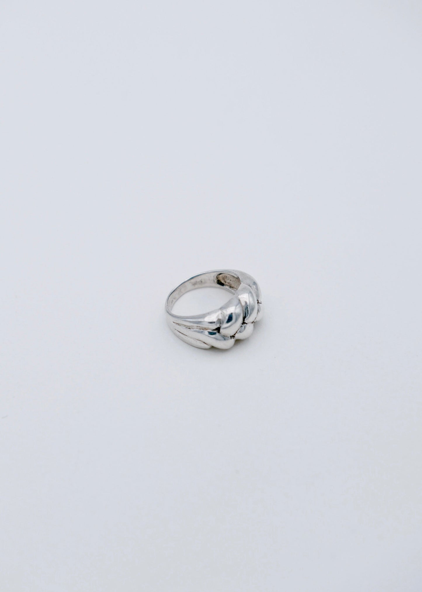 Bague - La tresse en argent
