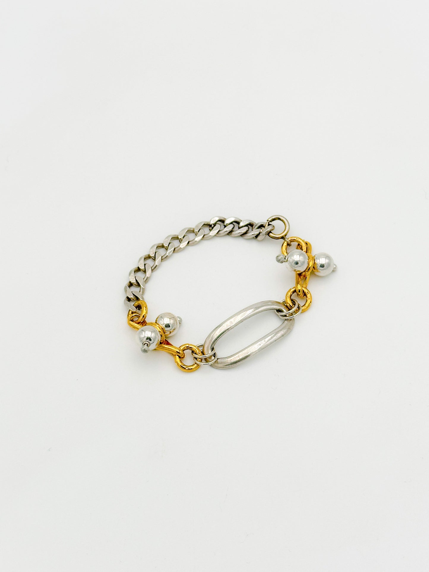 Bracelet - "Boules" - 925 silver and 20 micron gold plated