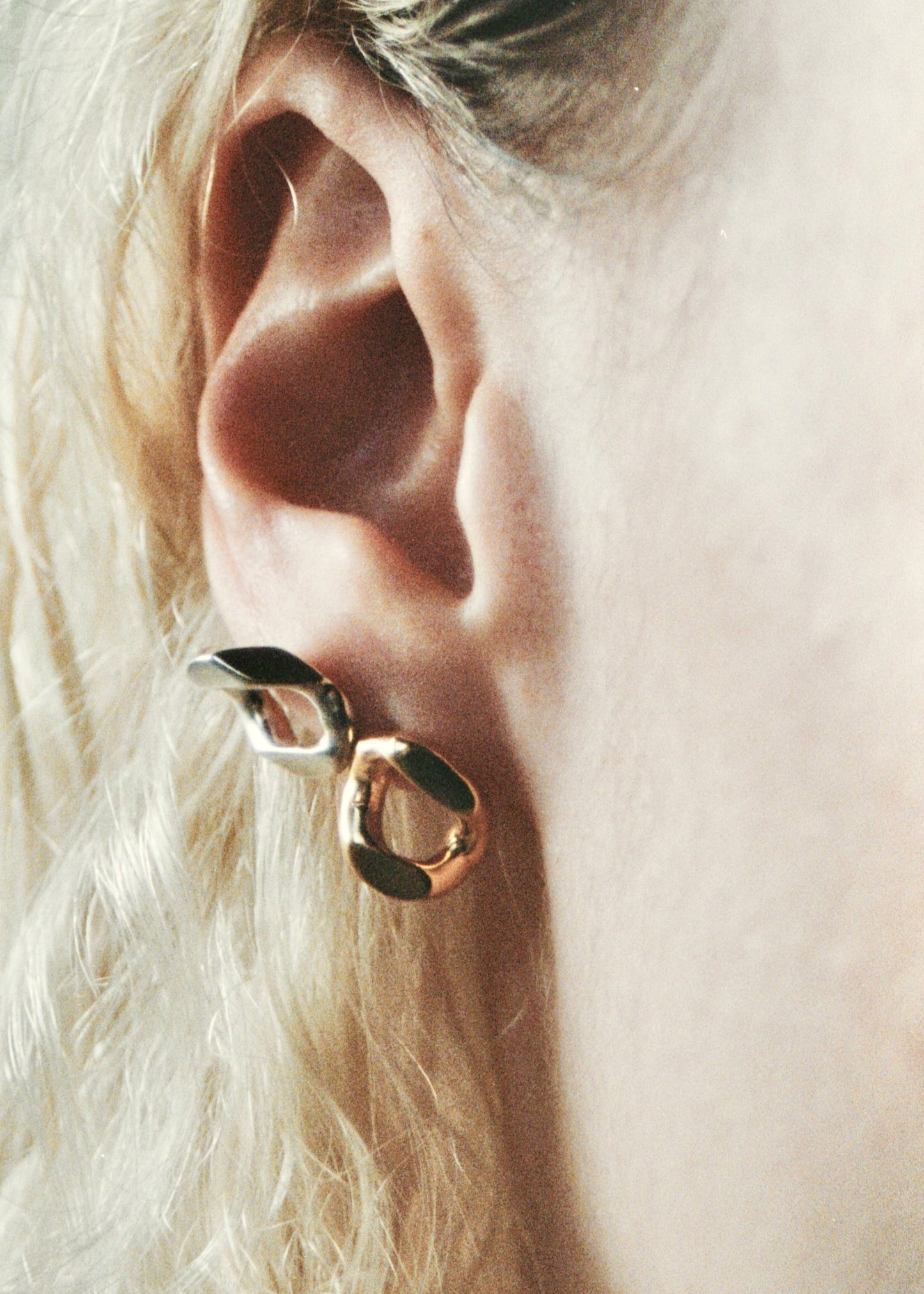 Boucles d'oreilles - "Les Studs gourmette" - Permanent