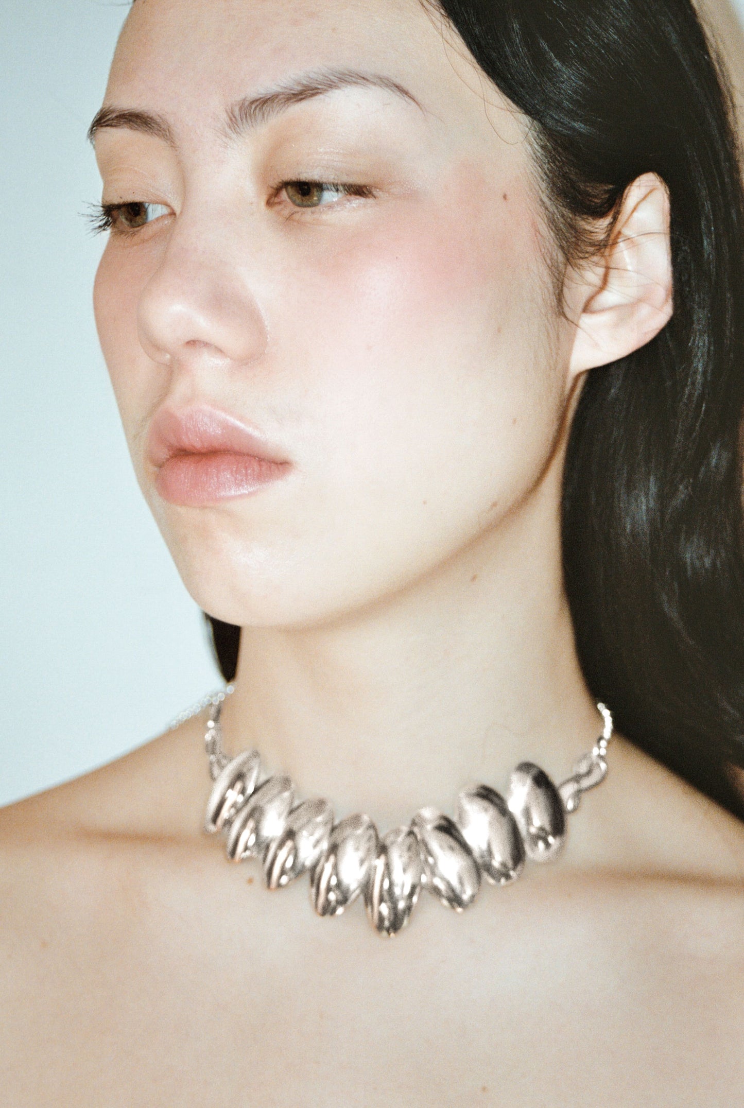 Choker - chaine mailles en argent