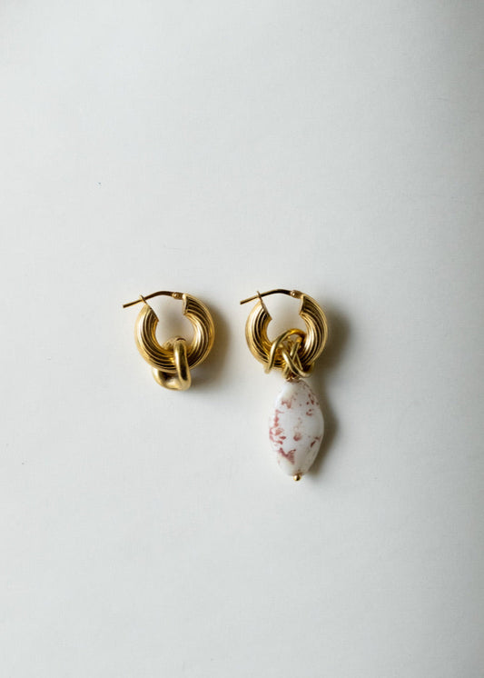 Boucle d'oreilles - "Terra gold"