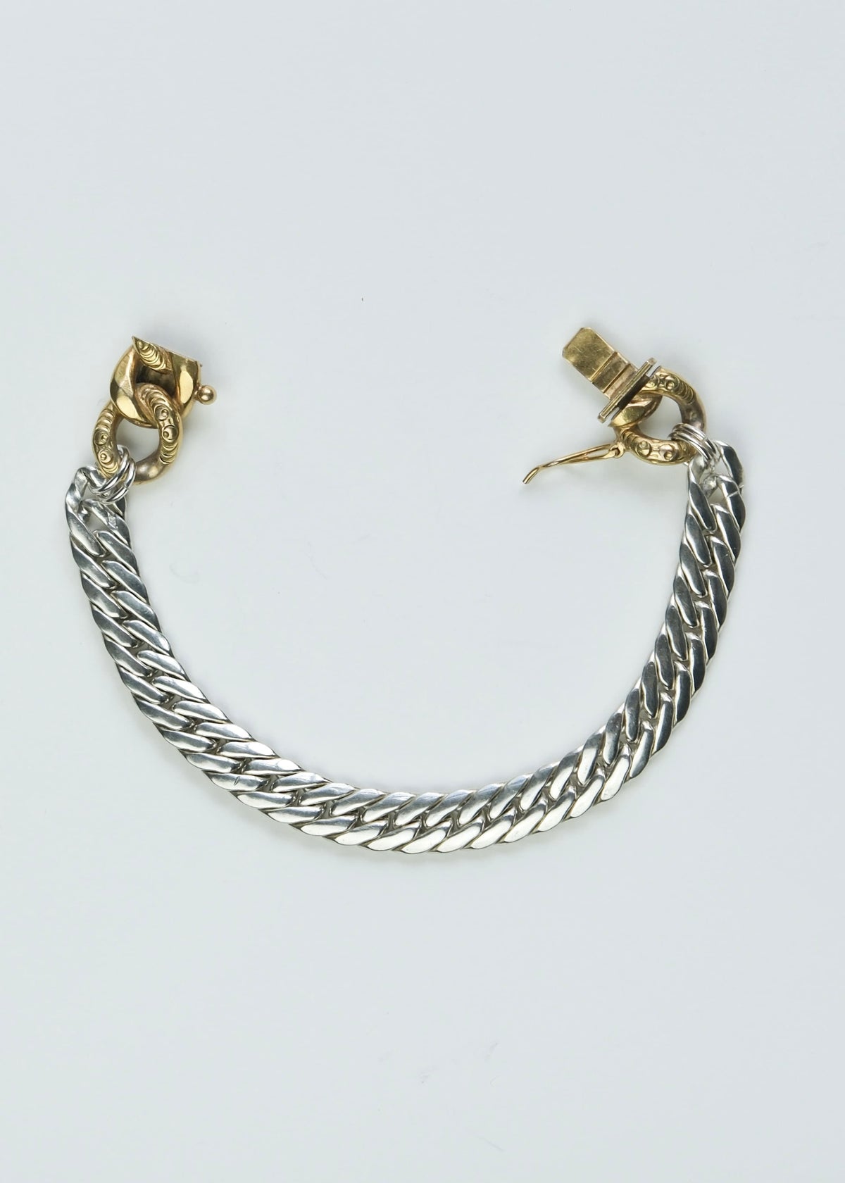 Bracelet - "Cufflink" - silver