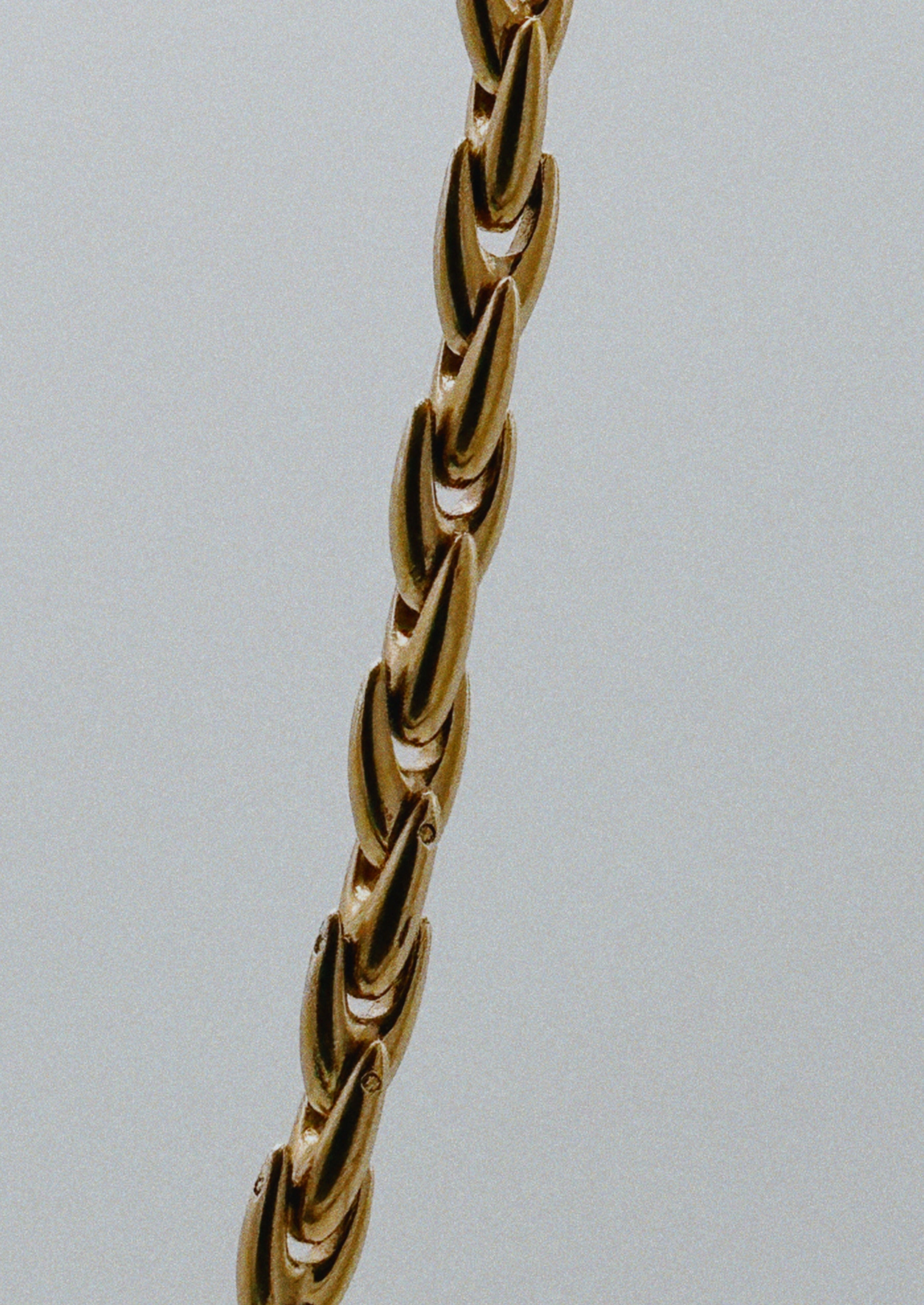 Collier unique - plaqué or laminé 20 microns, nacre blanche