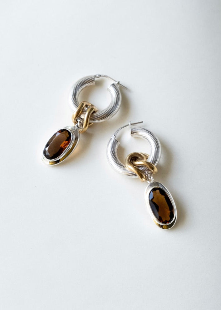 Boucle d'oreilles - "Café Bourbon"