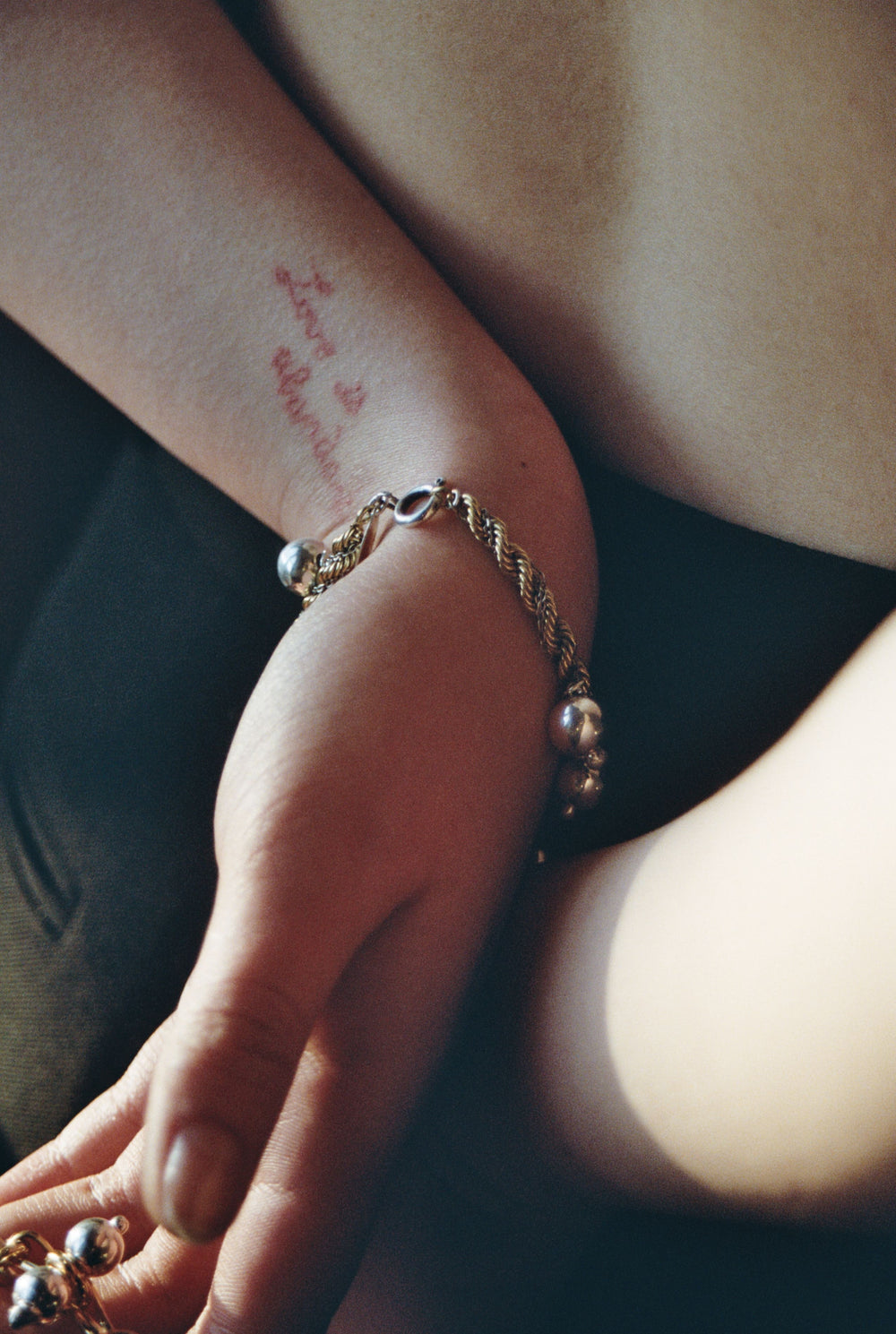 Bracelet - "Boules" - 925 silver and 20 micron gold plated