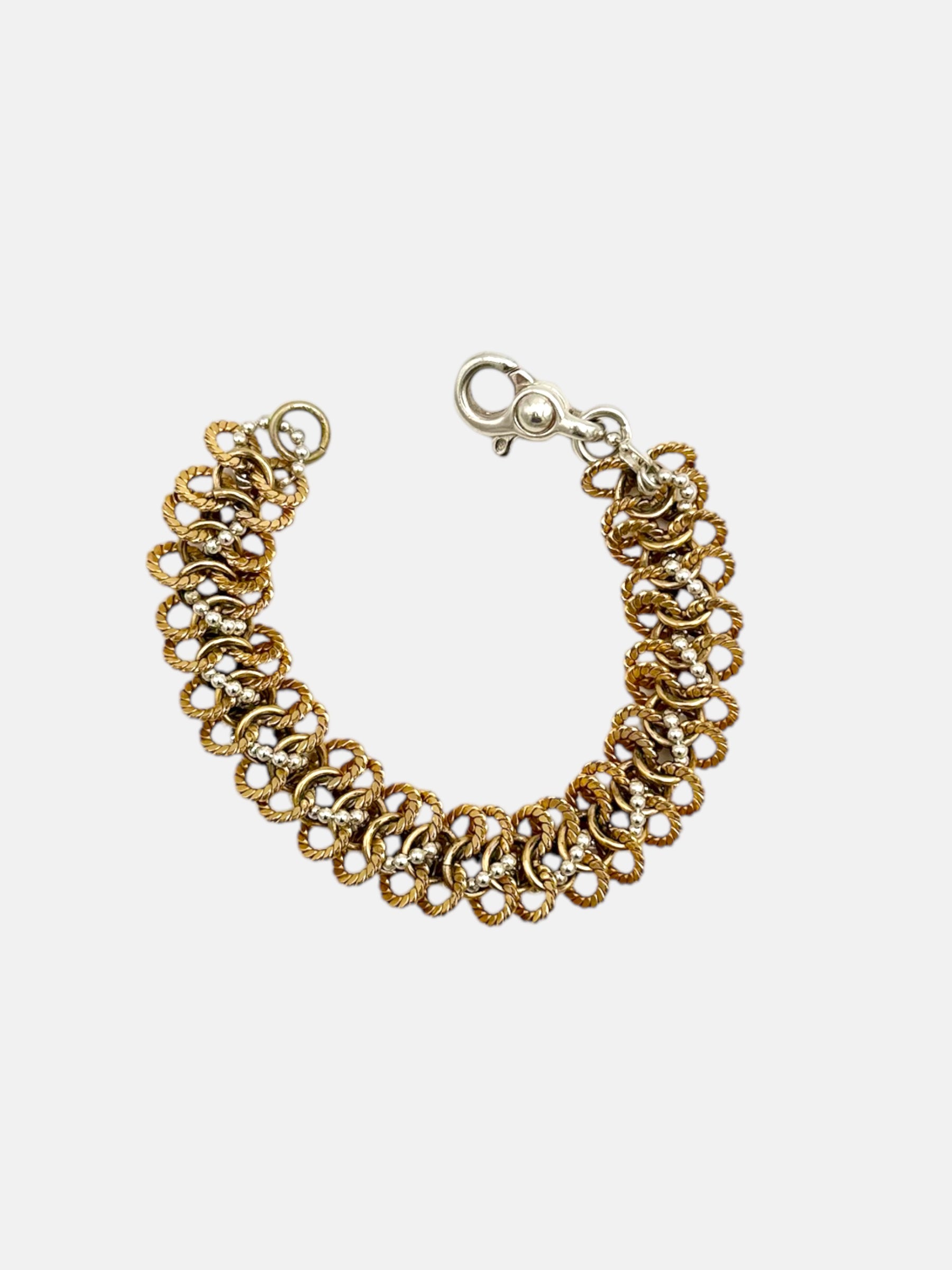 Bracelet - "Les liens" - Argent 925 et plaqué or 20 microns