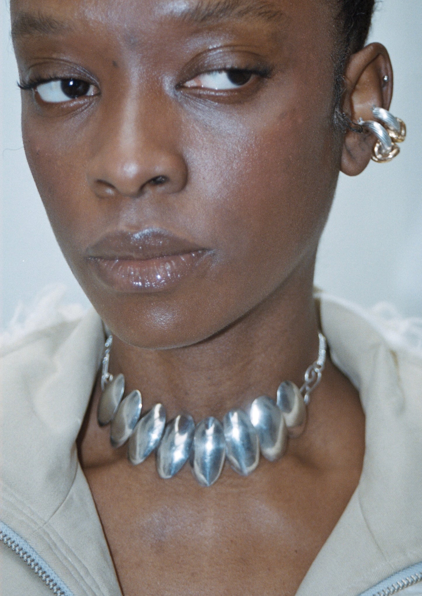 Choker - chaine mailles en argent