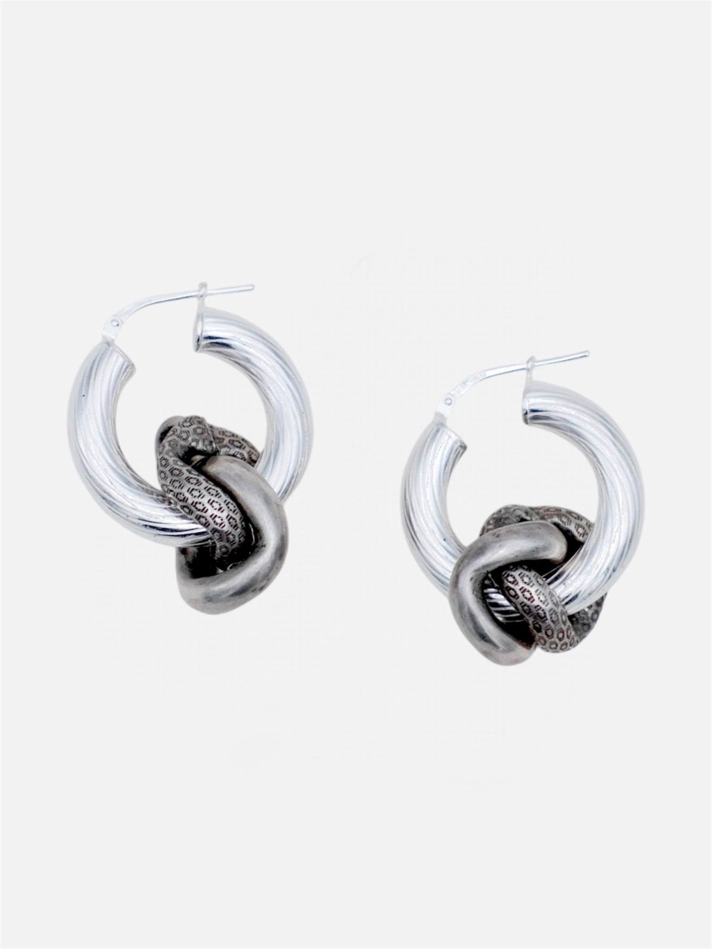 Boucle d'oreilles - "Knots" - Argent 925