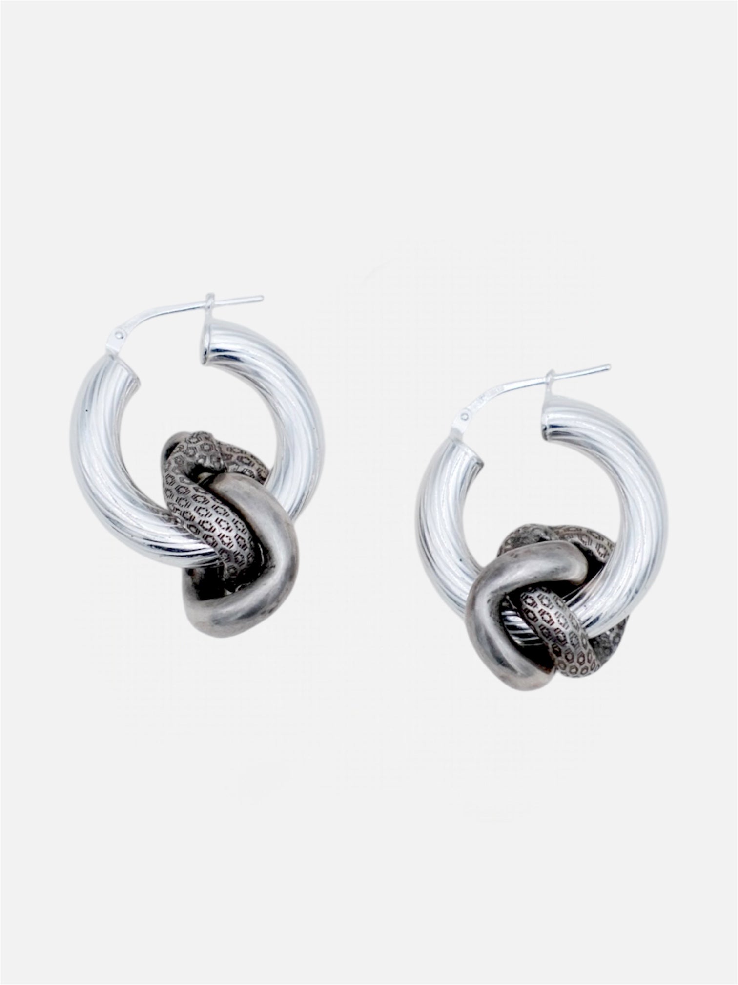Boucle d'oreilles - "Knots" - Argent 925