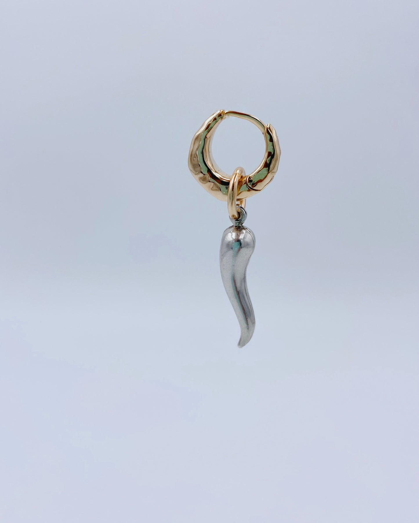 Earring - Solid silver or gold plated chili pepper