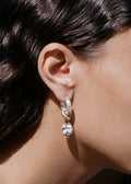 Boucle d'oreilles - "Lava"  - Argent 925 & céramique