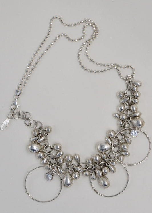 Collier - "Gouttelettes d'argent"