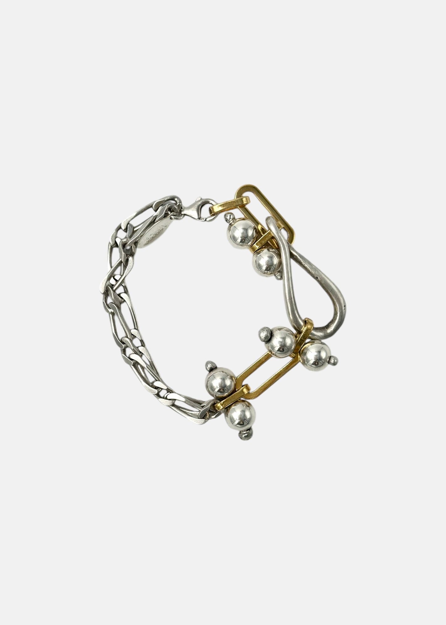 Bracelet - "Boules" - 925 silver and 20 micron gold plated