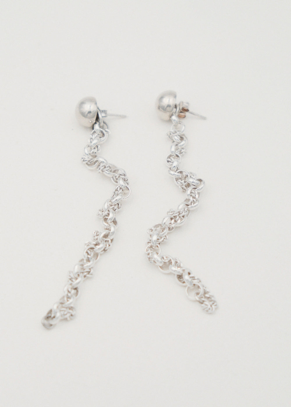 Boucle d'oreilles - "Tissé"  - Argent 925