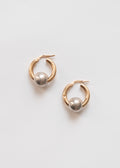 Boucles d'oreilles - Créole or 24 carat & argent