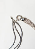 Necklace - Double mesh and flower in agent
