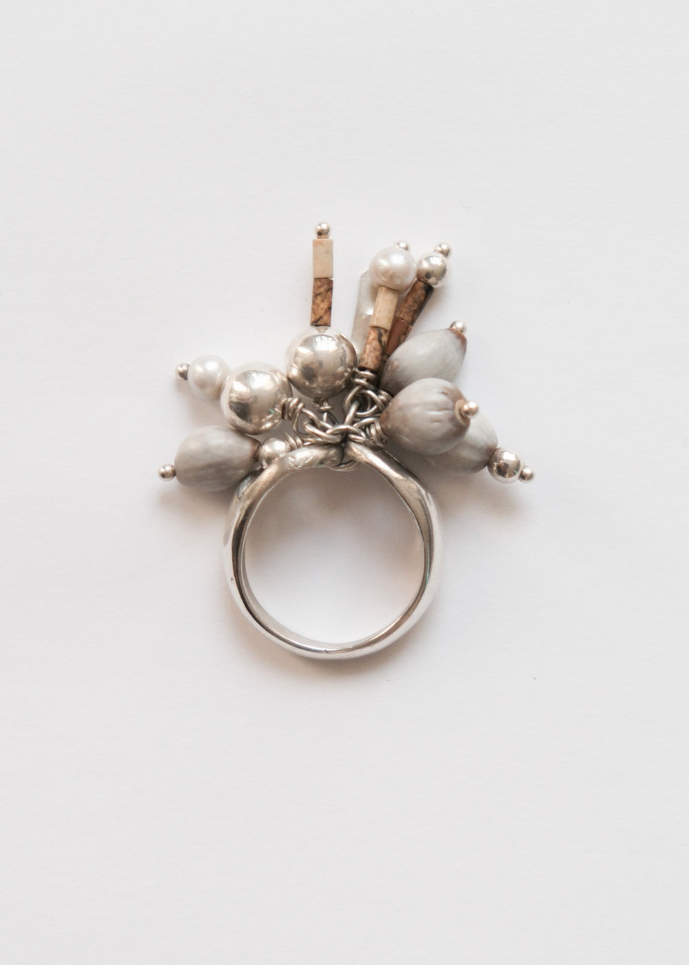 Bague "La Canique" - Argent 925 et perles