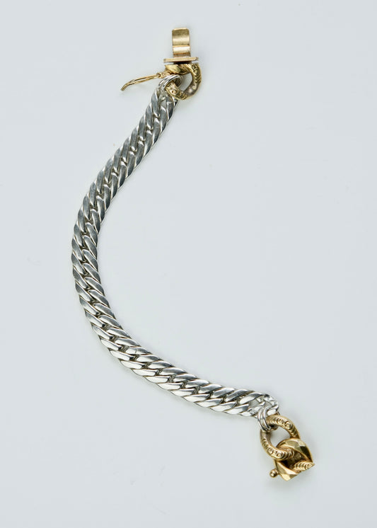Bracelet - "Cufflink" - silver 