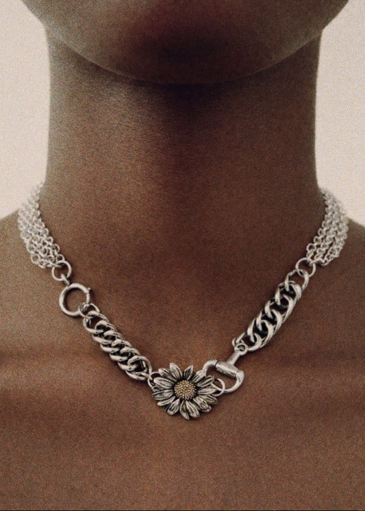 Collier - "Pétale" - Pièce unique en argent