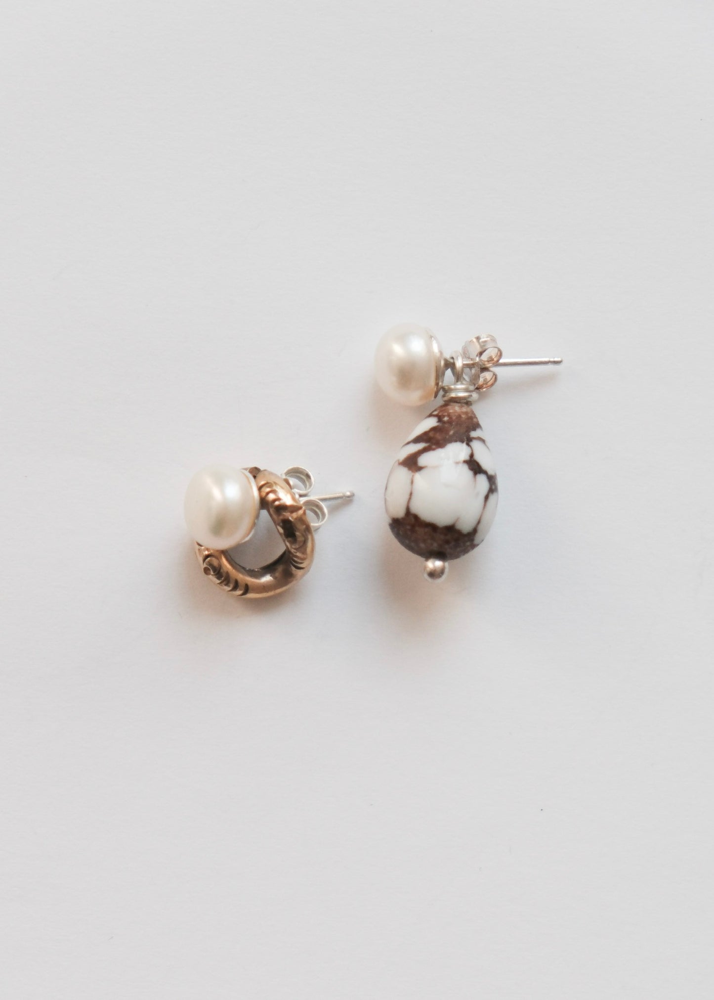 Boucle d'oreilles -  Argent 925 & céramique