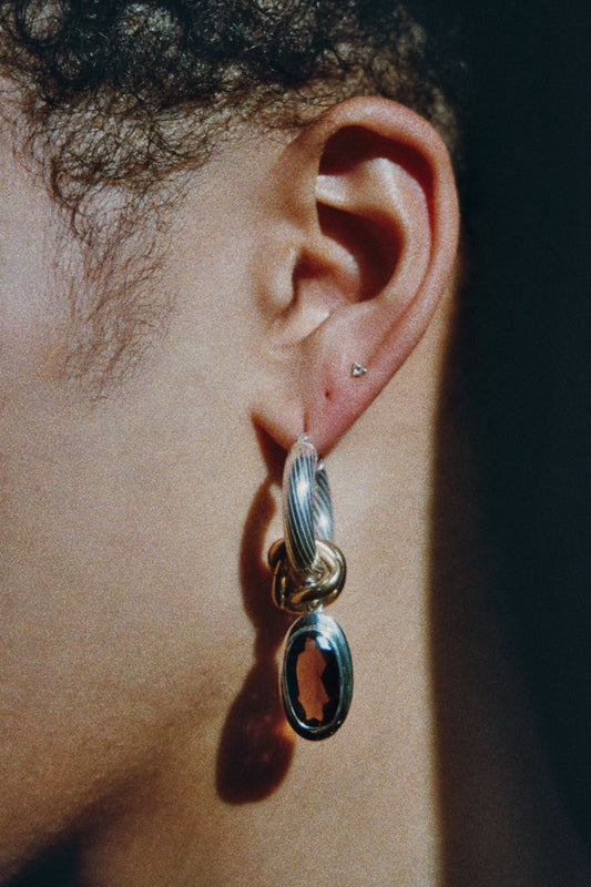 Boucle d'oreilles - "Café Bourbon"