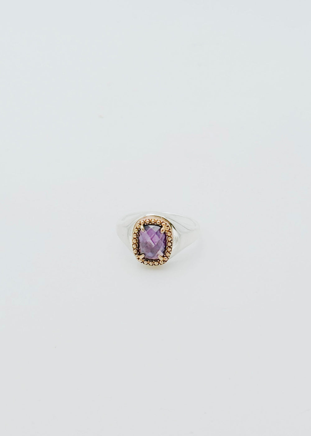 Bague cristal violet