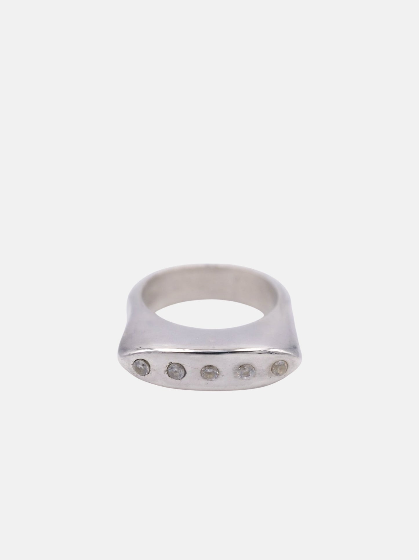 Ring - "Soft signet ring" - 925 silver