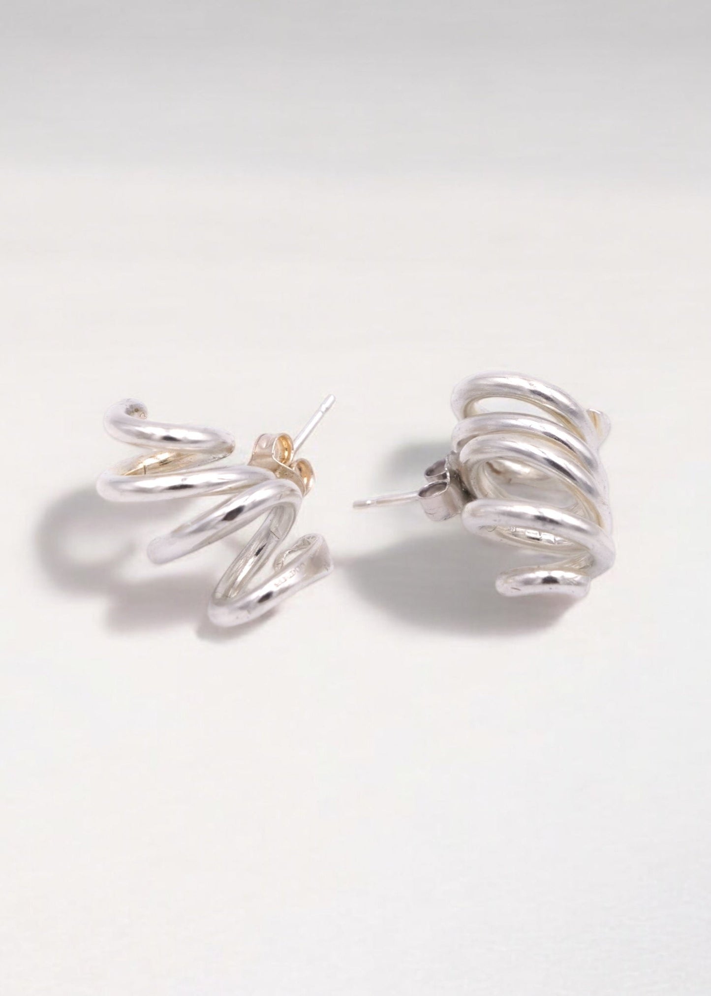 Boucles d'oreilles - "Le tourbillon" - Argent 925