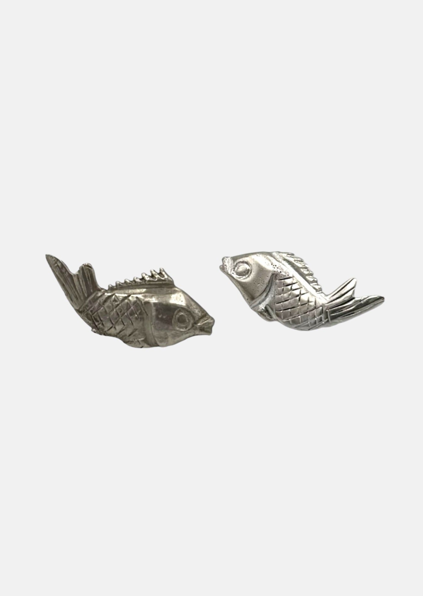 Boucle d'oreille - "Les poissons" - Puces poisson argent sterling 925