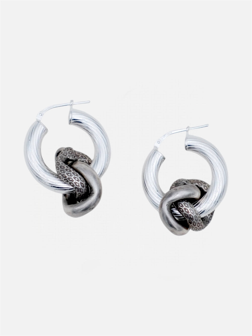 Boucle d'oreilles - "Knots" - Argent 925