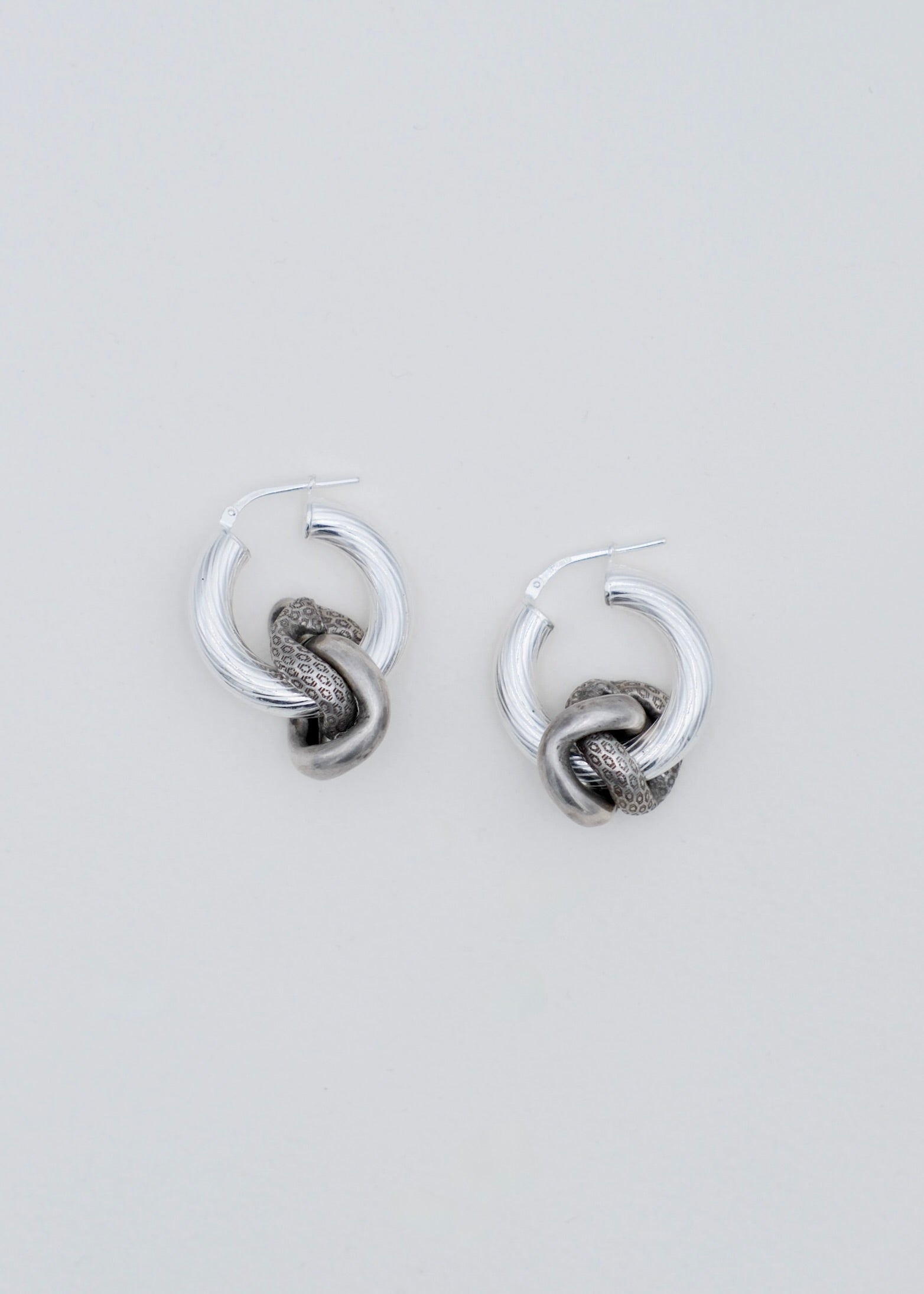 Boucle d'oreilles - "Knots" - Argent 925