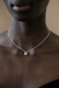 Collier - Le pendentif martelé - en argent