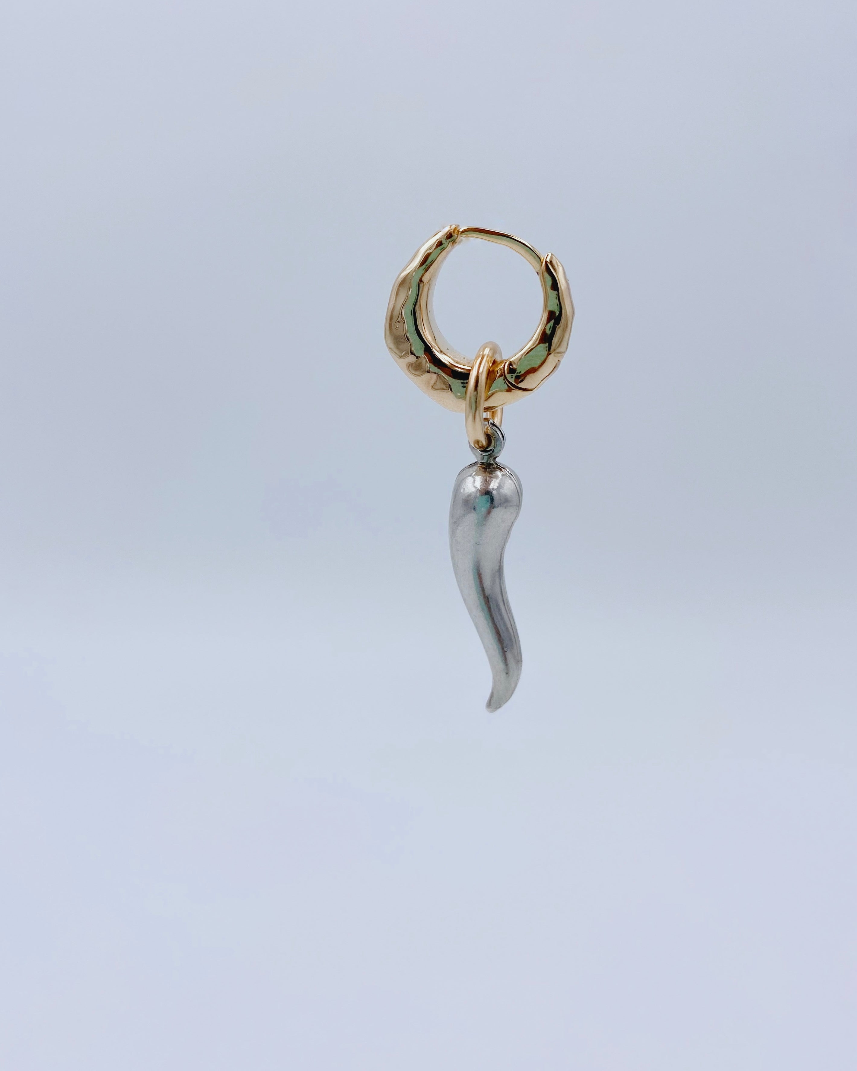 Earring - Solid silver or gold plated chili pepper